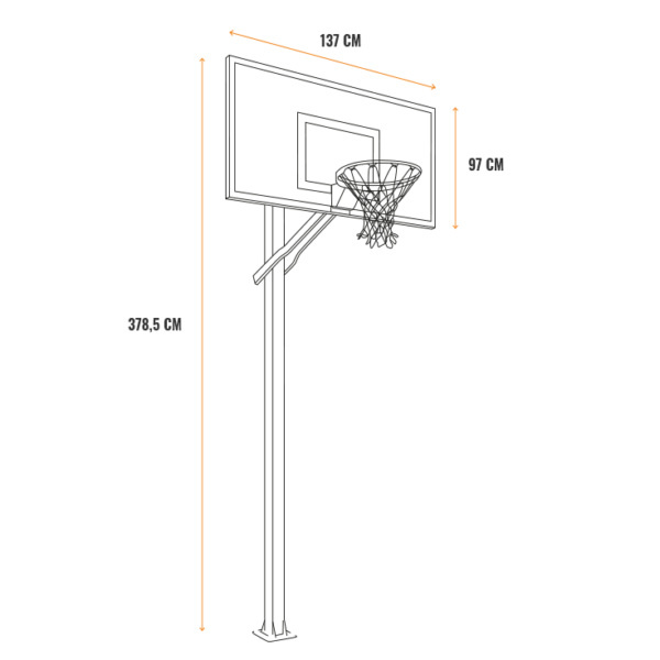 Goalrilla CV54 inground hoop - Image 9