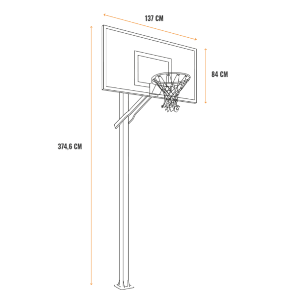 Goliath GoTek54 inground hoop - Image 9