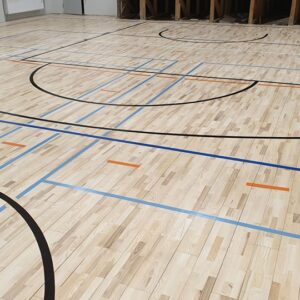 Sport courts line marking