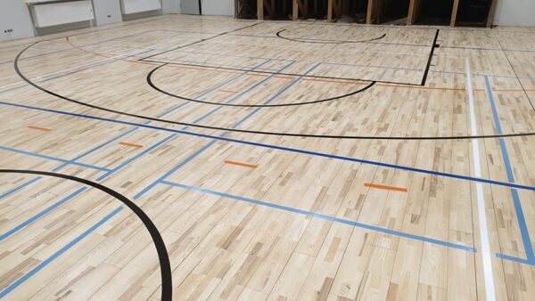 Sport courts line marking