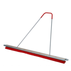 Universal tennis court broom - plastic red