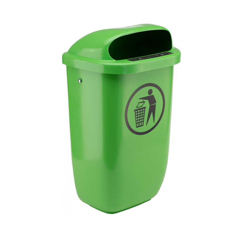Waste Bin 50L in green or orange